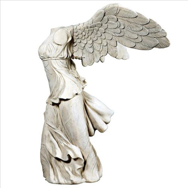 Nike of Samothrace replica Louvre Museum in Paris large scale sculpture